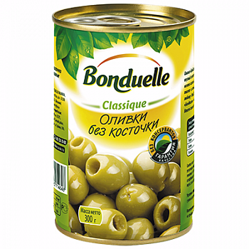 Оливки без косточки, Bonduelle, 314 мл
