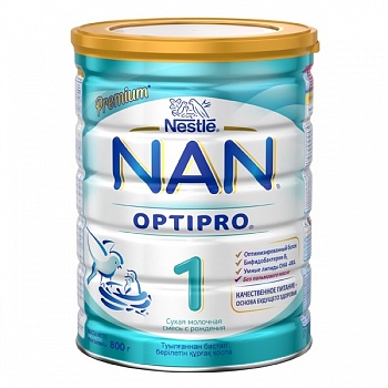 Смесь сухая молочная 1 (с рождения), Nan Optipro, 400 гр