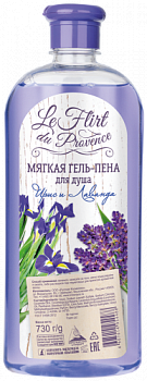 Гель-пена для душа Ирис и лаванда, Le Flirt du Provence, 730 гр