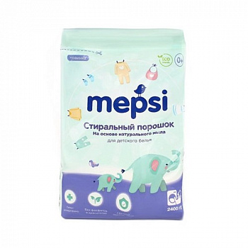 Стиральный порошок для детского белья, Mepsi, 2,4 кг