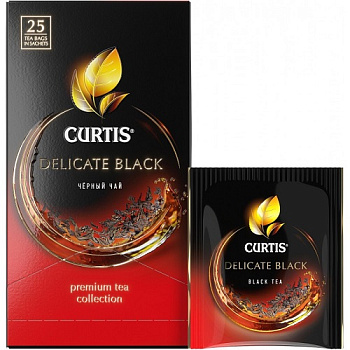 Чай черный байховый Delicate Black, Curtis, 25 пакетиков