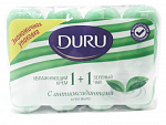 Мыло туалетное Увлажняющий крем и Зеленый чай, Duru, 4 х 80 гр