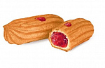 Печенье Мини-эклеры с малиновой начинкой, Яшкино, 500 гр