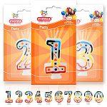Eventa Party свечки для торта Цифры "4", 1 шт