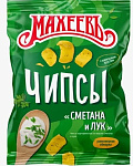 Чипсы картофельные Сметана и лук, Махеевъ, 80 гр