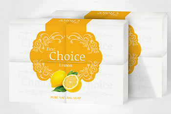 Мыло хозяйственное Лимон, Royal First Choice, 4х125 гр.