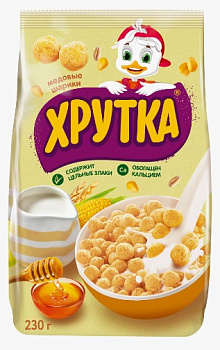 Шарики Мультизлаковые медовые, Nestle Хрутка, 230 гр