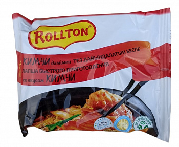 Лапша быстрого приготовления со вкусом Кимчи, Роллтон, 85 гр