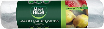 Пакеты для продуктов, Master Fresh, 100 шт