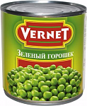 Горошек зеленый консервированный, Vernet, 425 мл