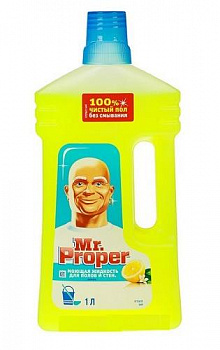Моющая жидкость для уборки Лимон, Mr. Proper, 1 л