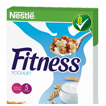 Завтрак готовый Йогуртовый Хлопья из цельной пшеницы, Nestle Fitness, 245 гр