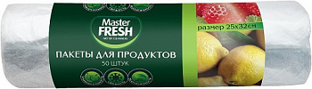 Пакеты для продуктов, Master Fresh, 50 шт