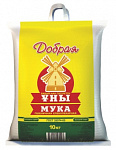 Мука пшеничная хлебопекарная Высший сорт, Добрая, 10 кг
