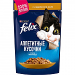 Корм для кошек с индейкой в желе Аппетитные кусочки, Felix, 75 гр