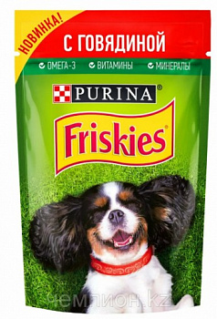 Корм для взрослых собак с Говядиной, Friskies, 85 гр