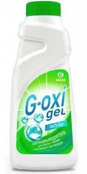 Пятновыводитель-отбеливатель для белых тканей, G-Oxi gel Grass, 500 мл