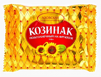 Козинак подсолнечный на фруктозе, Азовская кондитерская фабрика, 110 гр