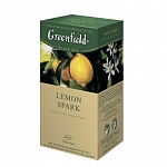 Чай черный байховый с ароматом лимона и растительными компонентами Lemon Spark, Greenfield 25 пакетиков