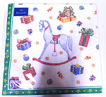 Салфетки бумажные Новогодняя игрушка,  33х33 см 3-х сл., Bouquet, 20 шт