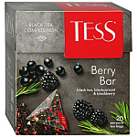 Чай черный с ежевикой и ароматом черной смородины Berry Bar, Tess, 20 пирамидок