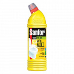 Гель WC для чистки и дезинфекции Лимонная свежесть, Sanfor, 750 гр