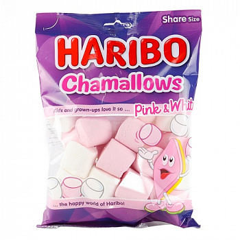 Конфеты пастильные Маршмеллоу Pink&White, Haribo, 70 гр