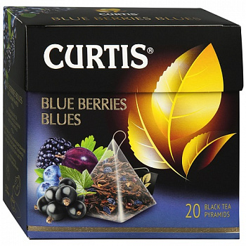 Чай черный Blue Berries Blues, Curtis, 20 пирамидок