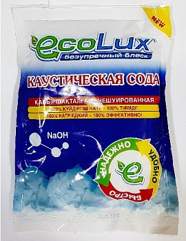Каустическая сода, EcoLux, 450 гр.