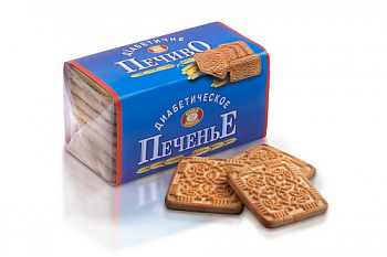 Печенье Диабетическое, Бисквит-Шоколад, 200 гр