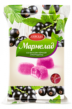 Мармелад со вкусом черной смородины, Азовская кондитерская фабрика, 300 гр