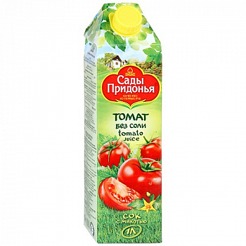 Сок томатный без соли, Сады Придонья, 1 л