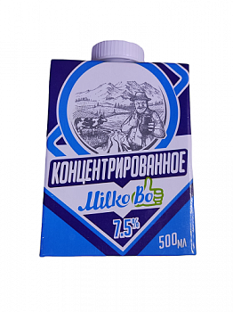 Молоко концентрированное MilkoВО 7,5%, Масло-Дел, 500 мл.