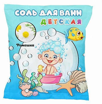 Соль для ванн детская Ромашка, Aromika, 1000 гр
