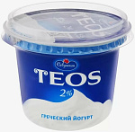 Йогурт греческий Teos Натуральный 2%, Савушкин, 250 гр