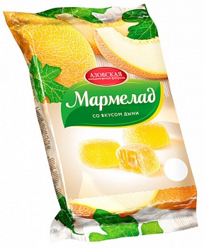 Мармелад со вкусом дыни, Азовская кондитерская фабрика, 300 гр