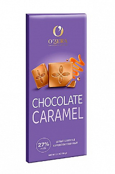 Шоколад «O`Zera» Caramel белый карамельный шоколад, Яшкино, 90 гр