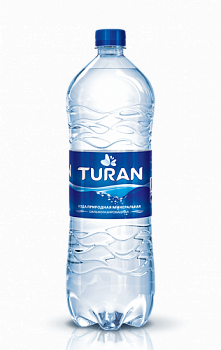 Вода минеральная сильногазированная, Turan, 1 л
