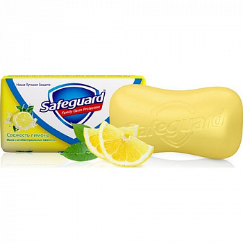 Мыло туалетное антибактериальное Свежесть лимона, Safeguard, 90 гр