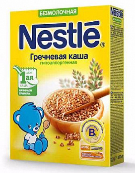 Каша Гречневая безмолочная  с 4 месяцев, Nestle, 200 гр
