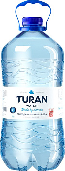 Вода питьевая негазированная, Turan,  5 л