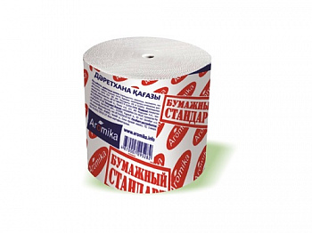 Туалетная бумага 1-х слойная Бумажный стандарт, Aromika, 1 рул.