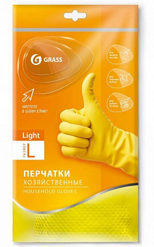 Перчатки хозяйственные L/боль., Grass, 1 пара