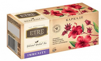 Чайный напиток Immunity Каркаде, Etre, 25 пакетиков