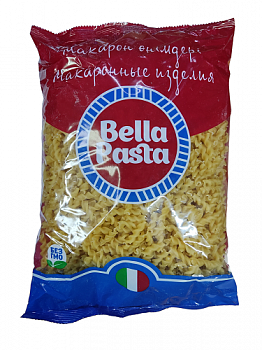 Макароны Спирали, Bella Pasta, 400 гр