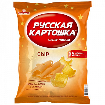 Чипсы Сыр, Русская картошка, 80 гр.